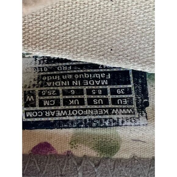 Keen Sienna Mary Jane Canvas Womens Size 8.5 Taupe Brindle Comfort Flats Shoes - Picture 6 of 7